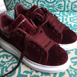 alexander mcqueen sneaker velvet